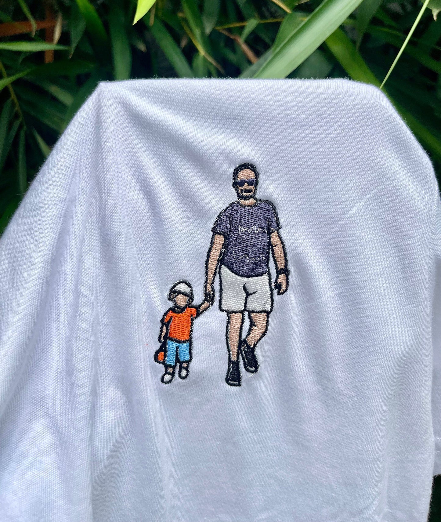Embroidered sweatshirt, Custom embroidered photo shirt, custom embroidered tshirt, Custom embroidered photo