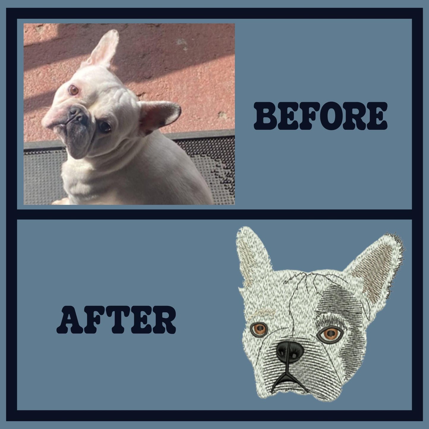 Dog Custom Embroidery, Image Digitizing, personalized gift, Pet Embroidery, Digitizing Service, Embroidery