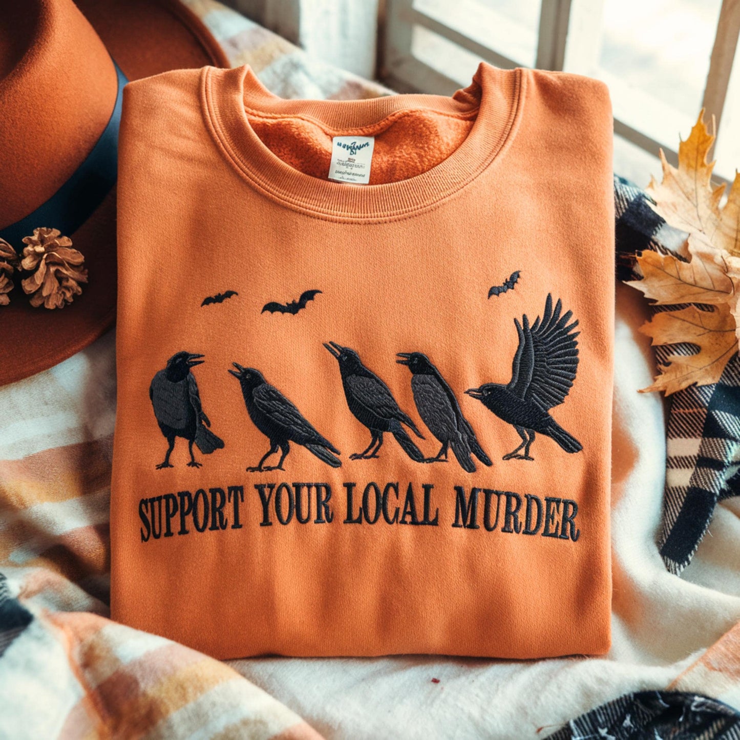 Vintage Raven Sweatshirt: Dark Academia Witchy Crow Gift