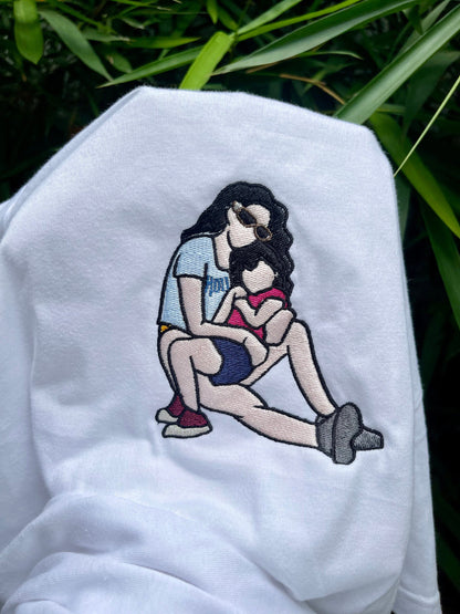 Embroidered shirt with picture, Custom embroidered photo shirt, custom photo embroidered shirt, Custom photo shirt