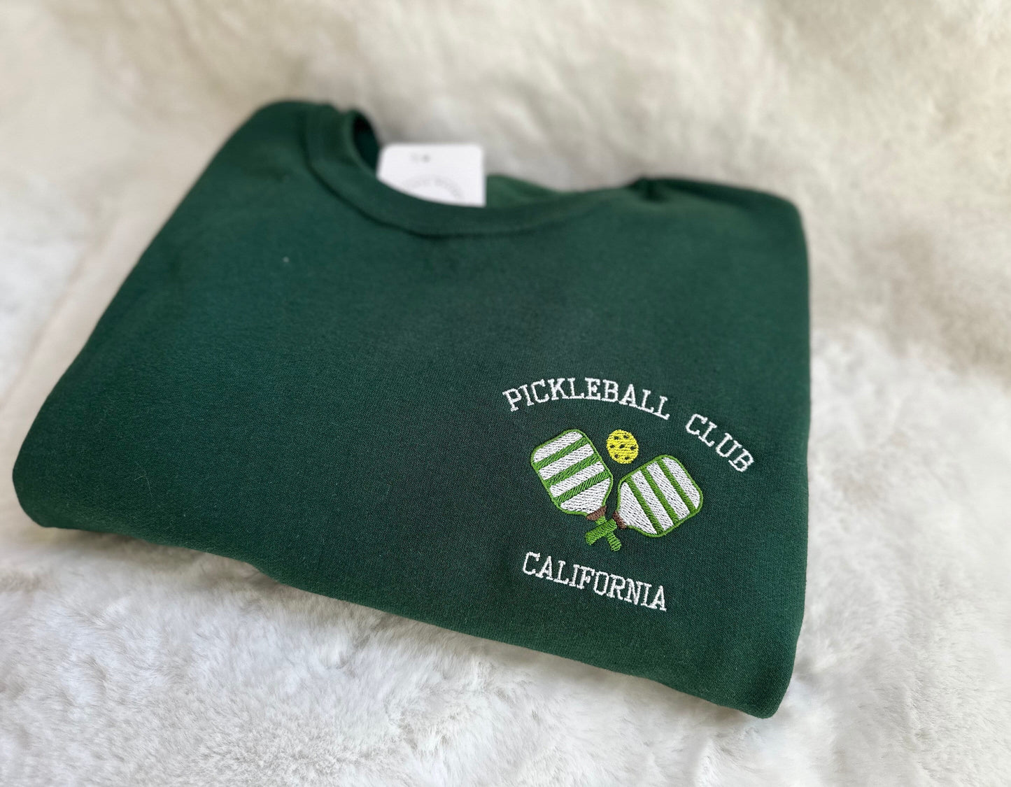 Pickleball Club Customizable Embroidered Sweatshirt and Comfort Colors TShirt - Unisex