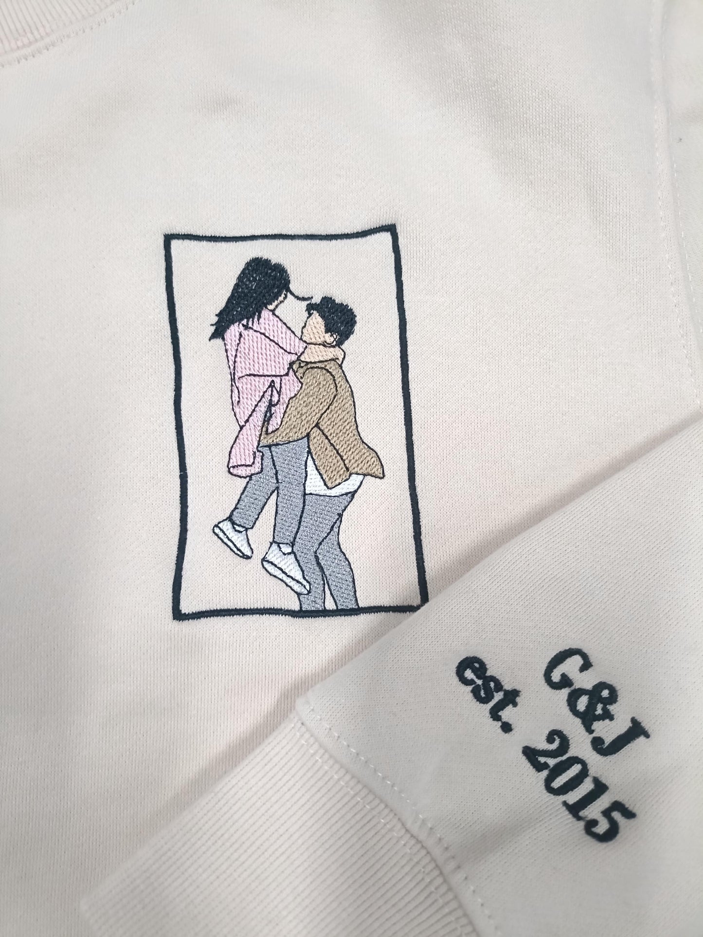 valentines day t-shirt, Valentine shirt, couple gift, Custom embroidered photo shirt