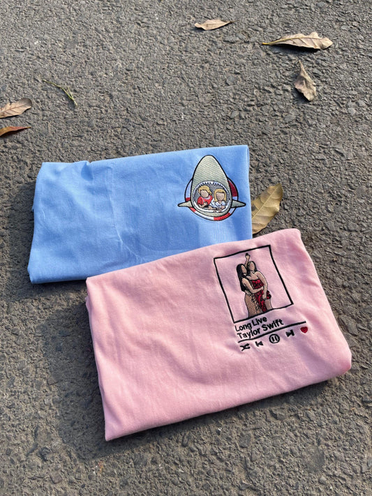 Custom Embroidered Sweatshirt, Custom Embroidered Photo Shirt, Custom Embroidered Shirt, Custom Embroidered Photo