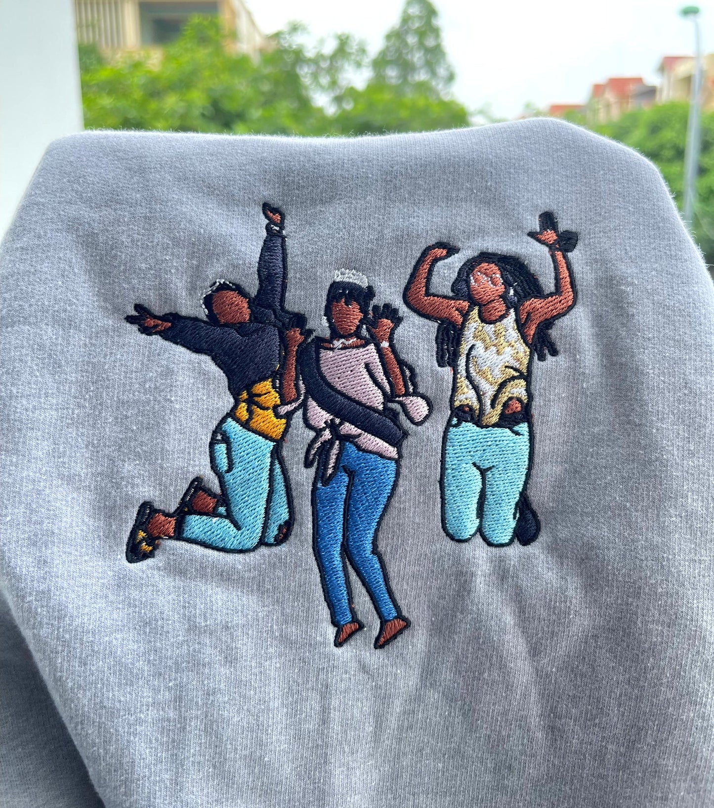 Embroidered family photo sweatshirt, your own photo shirt, custom embroidered photo shirt, custom photo embroidered shirt