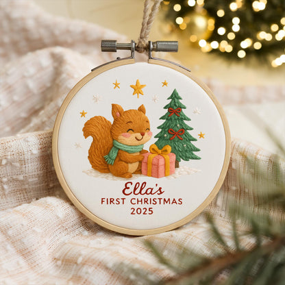 Personalized Baby's First Christmas Ornament, Custom Keepsake for New Baby Girls, Custom Ornament Keepsake, Perfect New Baby Gift
