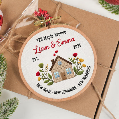 Custom New Home Ornament, New House New Beginning, Housewarming Gift for Women, New Home Owners Gift Idea, New Home Gifts