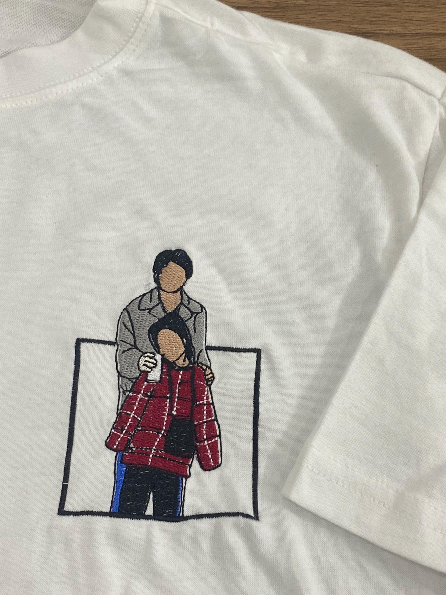 Custom embroidered t shirt, Custom embroidered photo shirt, custom embroidered tshirt, Custom embroidered photo