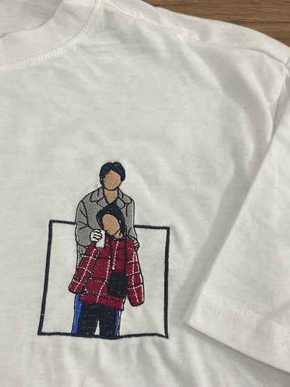 Custom embroidered t shirt, Custom embroidered photo shirt, custom embroidered tshirt, Custom embroidered photo