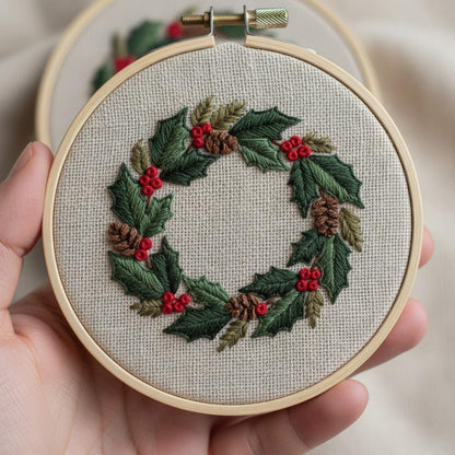 Personalized Letter Name Hand Embroidered Christmas Ornament, Custom Initial Christmas Ornaments, Tree Decor, Unique Christmas Gift 6