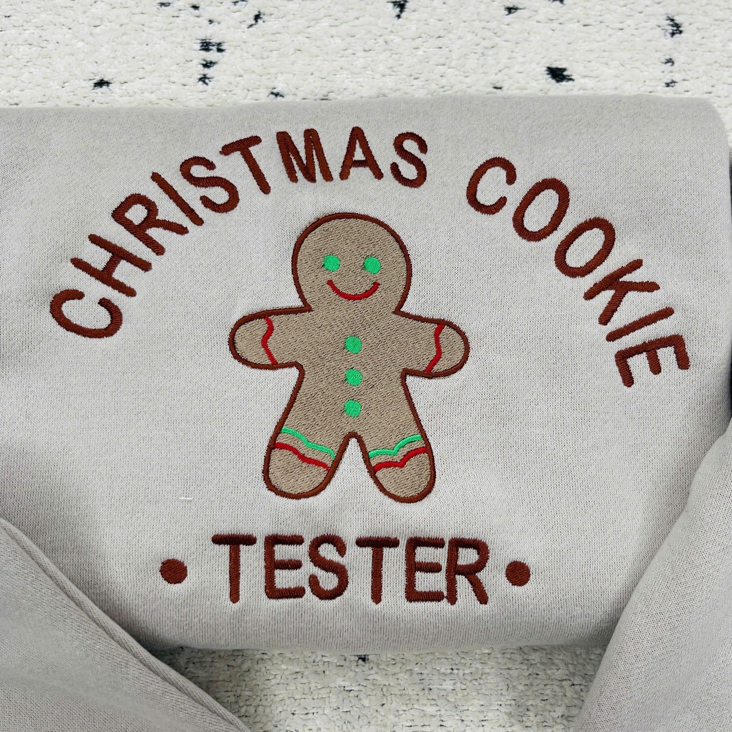 Embroidered Christmas Cookie Baker & Tester Sweatshirt Set, Gingerbread Holiday Hoodie, Matching Family Xmas Gift, Cute Baking Outfit