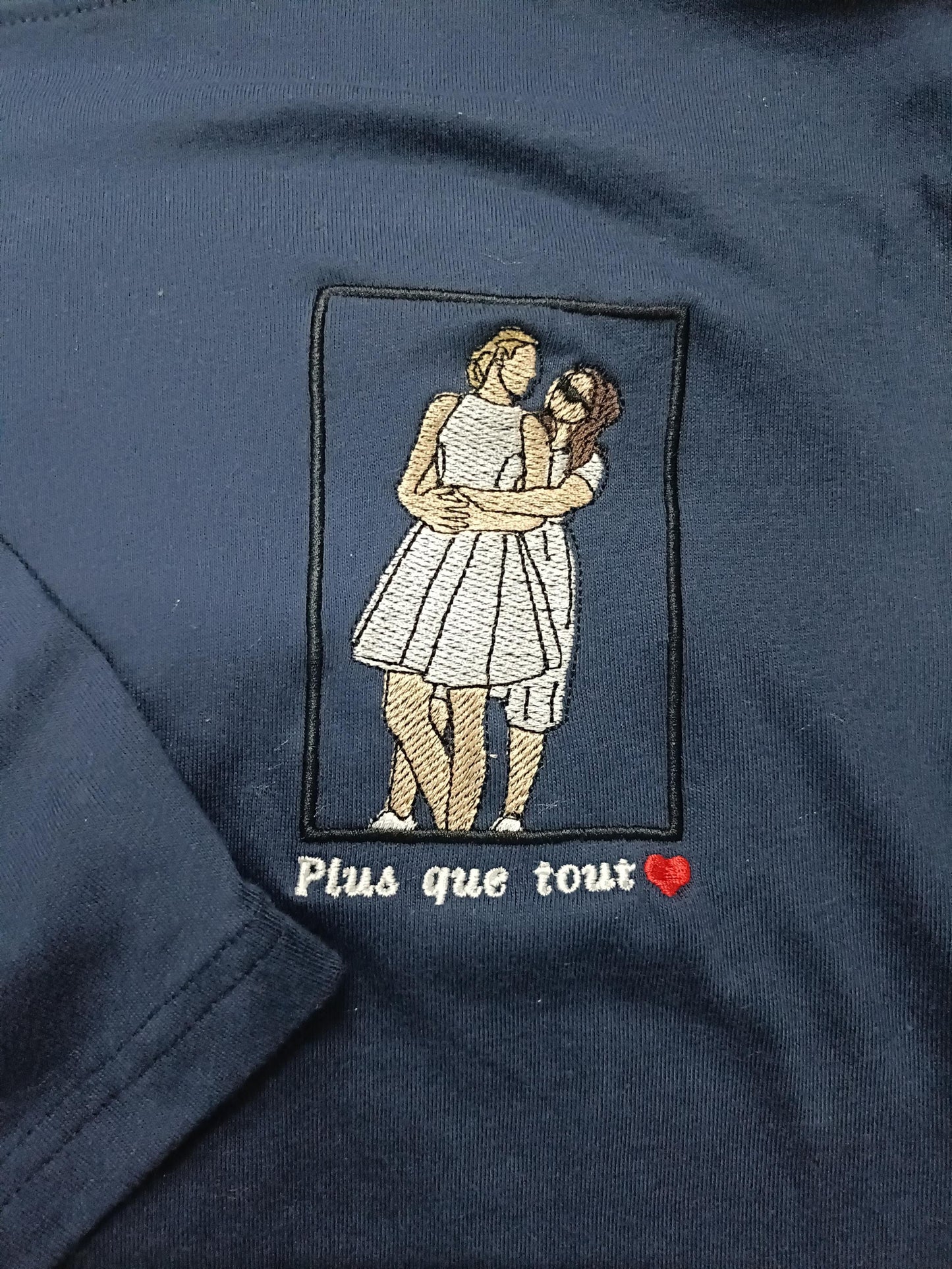 valentines day t-shirt, Valentine shirt, couple gift, Custom embroidered photo shirt