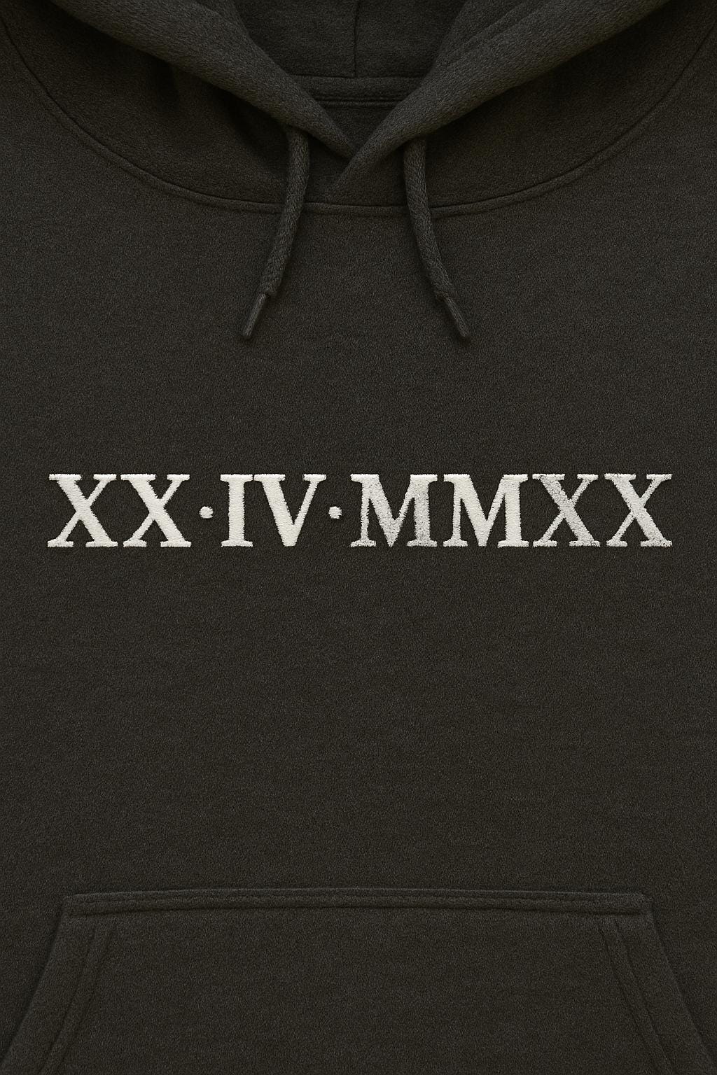 Roman Numeral Embroidered Matching Hoodie, Custom Initials With Heart Sleeve Jumper, Custom Anniversary Date Couple Hoodies, Boyfriend Gift