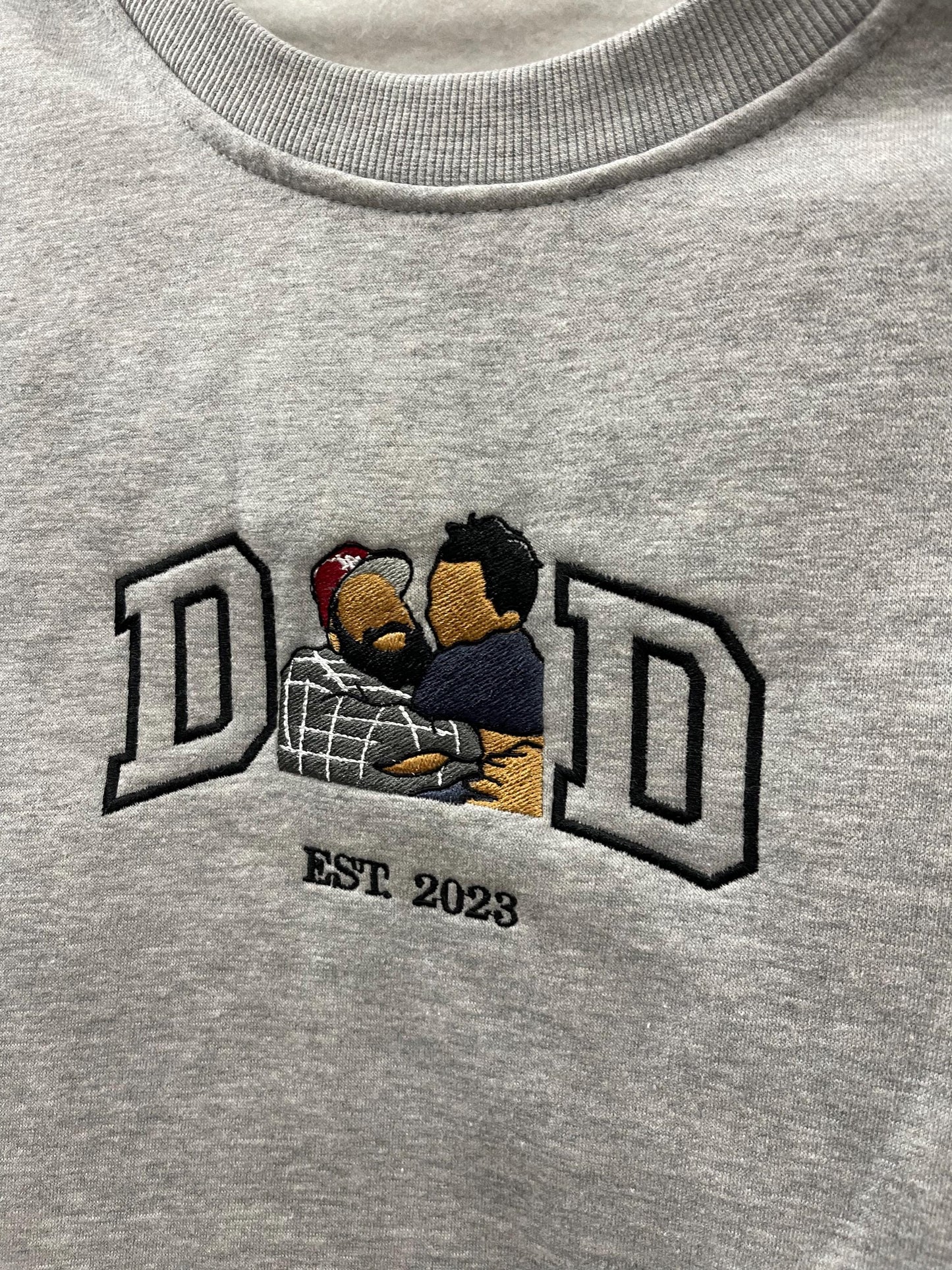 Mom sweatshirt, Custom embroidered mama shirt, mom shirt, Grandpa Shirt With Date, Mama Est Year Shirt, Gift For New Dad Mom