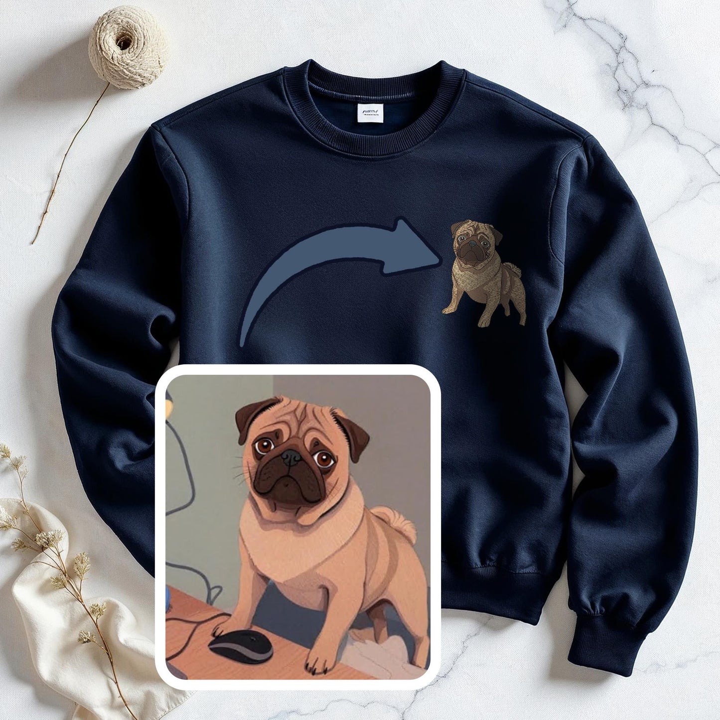 Dog Custom Embroidery, Image Digitizing, personalized gift, Pet Embroidery, Digitizing Service, Embroidery