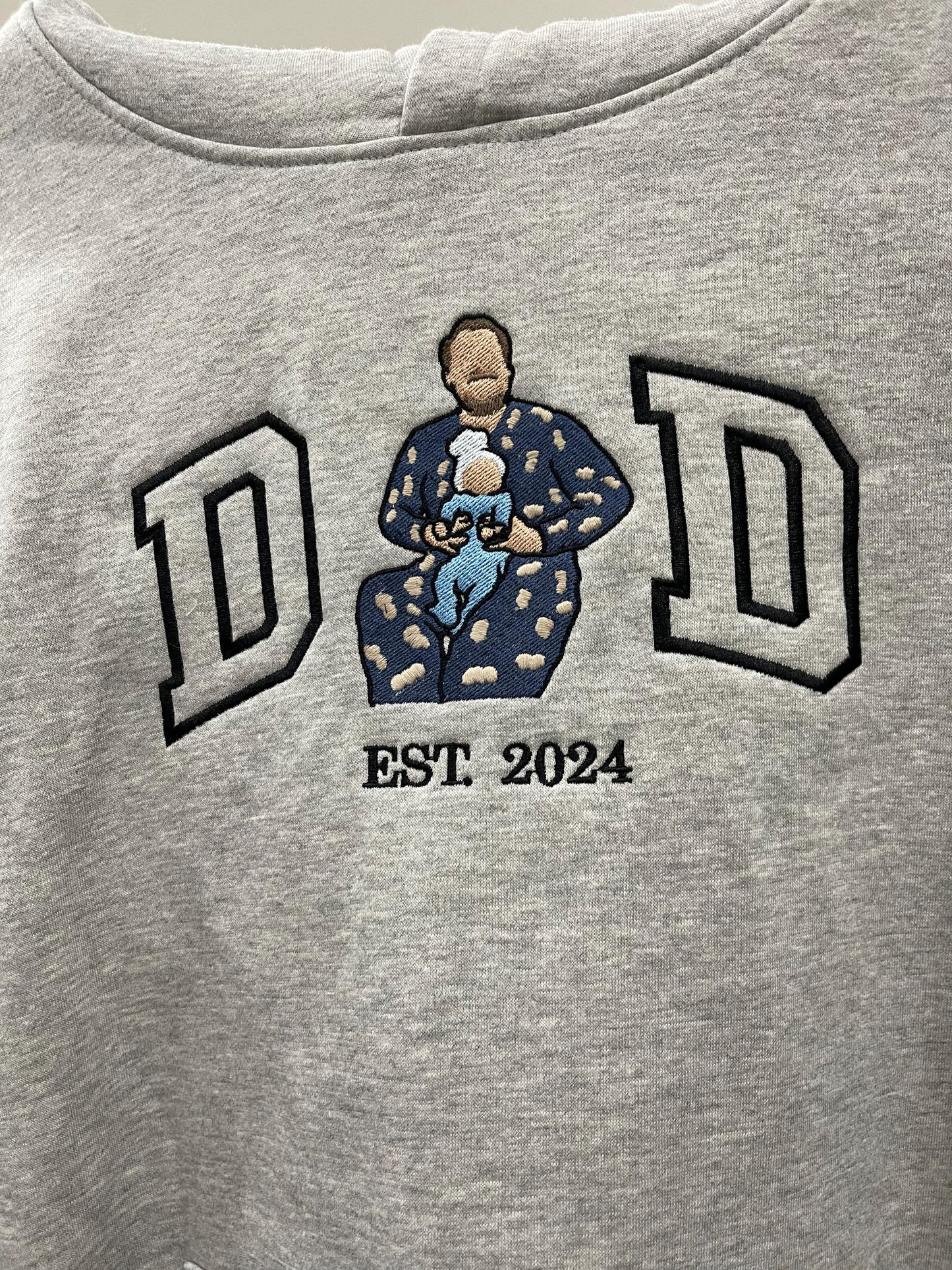 Mom sweatshirt, Custom embroidered mama shirt, mom shirt, Grandpa Shirt With Date, Mama Est Year Shirt, Gift For New Dad Mom