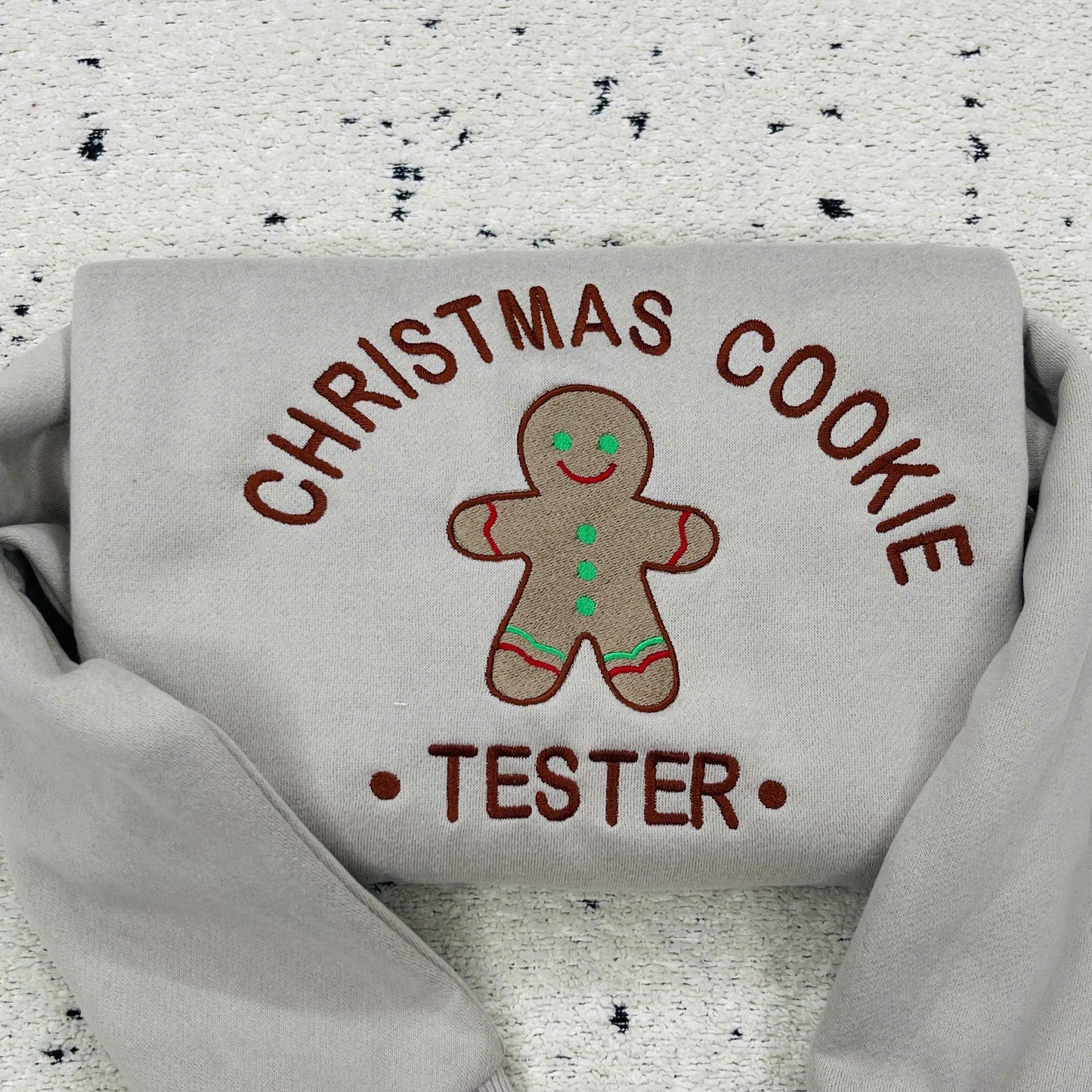Embroidered Christmas Cookie Baker & Tester Sweatshirt Set, Gingerbread Holiday Hoodie, Matching Family Xmas Gift, Cute Baking Outfit