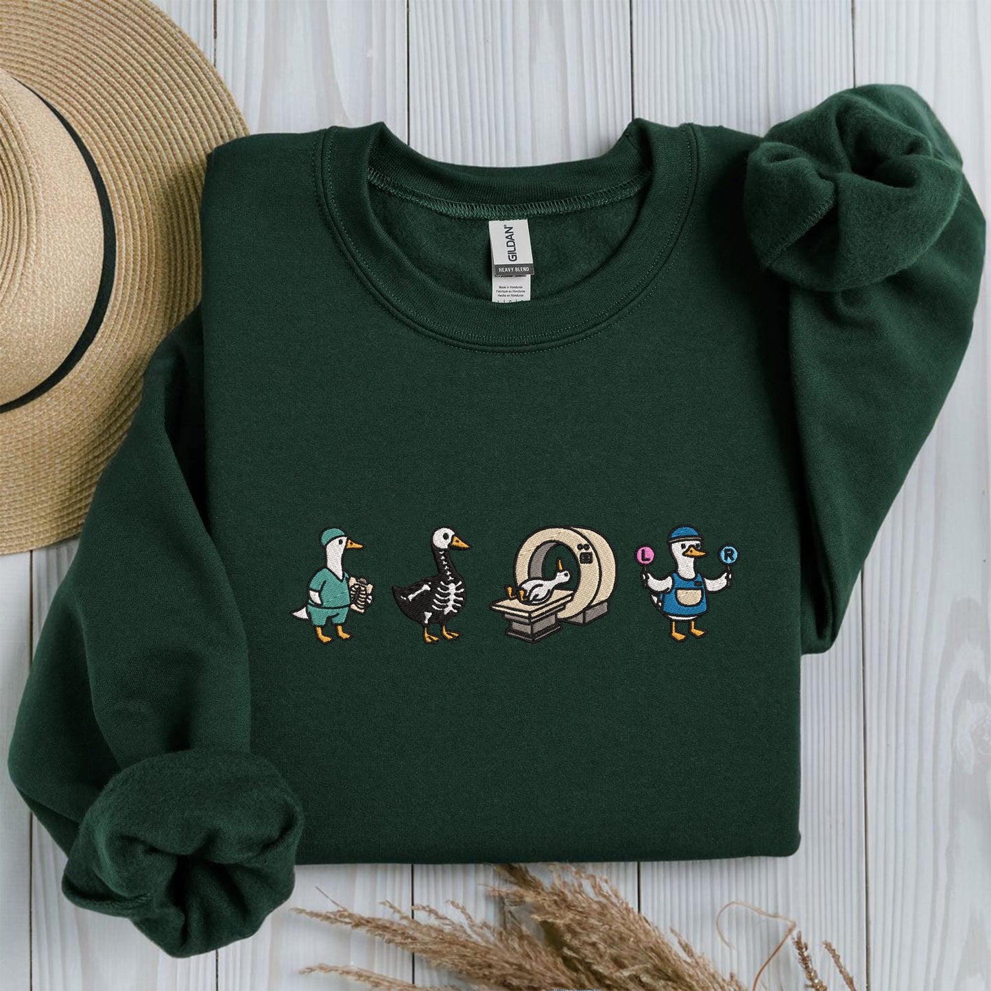 Embroidered Radiologic Technologist Goose Shirt, Simple Medical Sweatshirt, Radiologist T-Shirt, Rad Tech Crewneck, Gift Radiography Geese