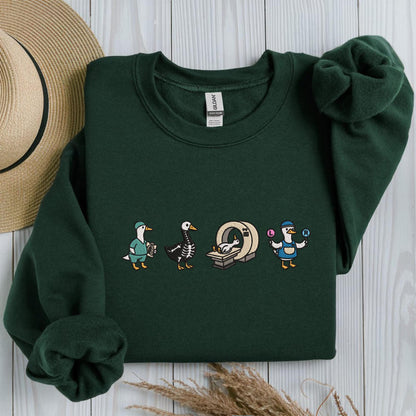 Embroidered Radiologic Technologist Goose Shirt, Simple Medical Sweatshirt, Radiologist T-Shirt, Rad Tech Crewneck, Gift Radiography Geese