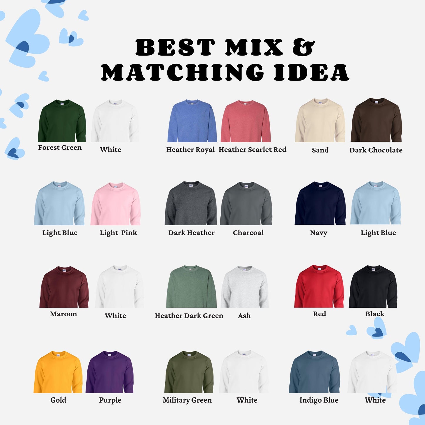 Custom Your Handwriting Embroidered Sweatshirt - Embroider Couple Message Sweater - Couple Matching Sweaters - Personalized Gift For Him Her