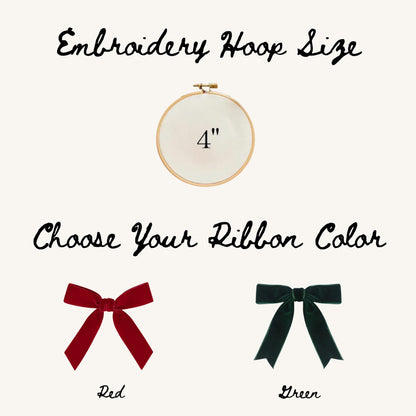 Baby's First Christmas Ornament, Embroidered New Baby Gift Custom Embroidered Ornament Keepsake Personalized Ornament for Baby 1st Christmas