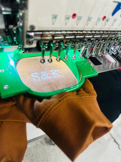 Roman Numeral Embroidered Matching Hoodie, Custom Initials With Heart Sleeve Jumper, Custom Anniversary Date Couple Hoodies, Boyfriend Gift