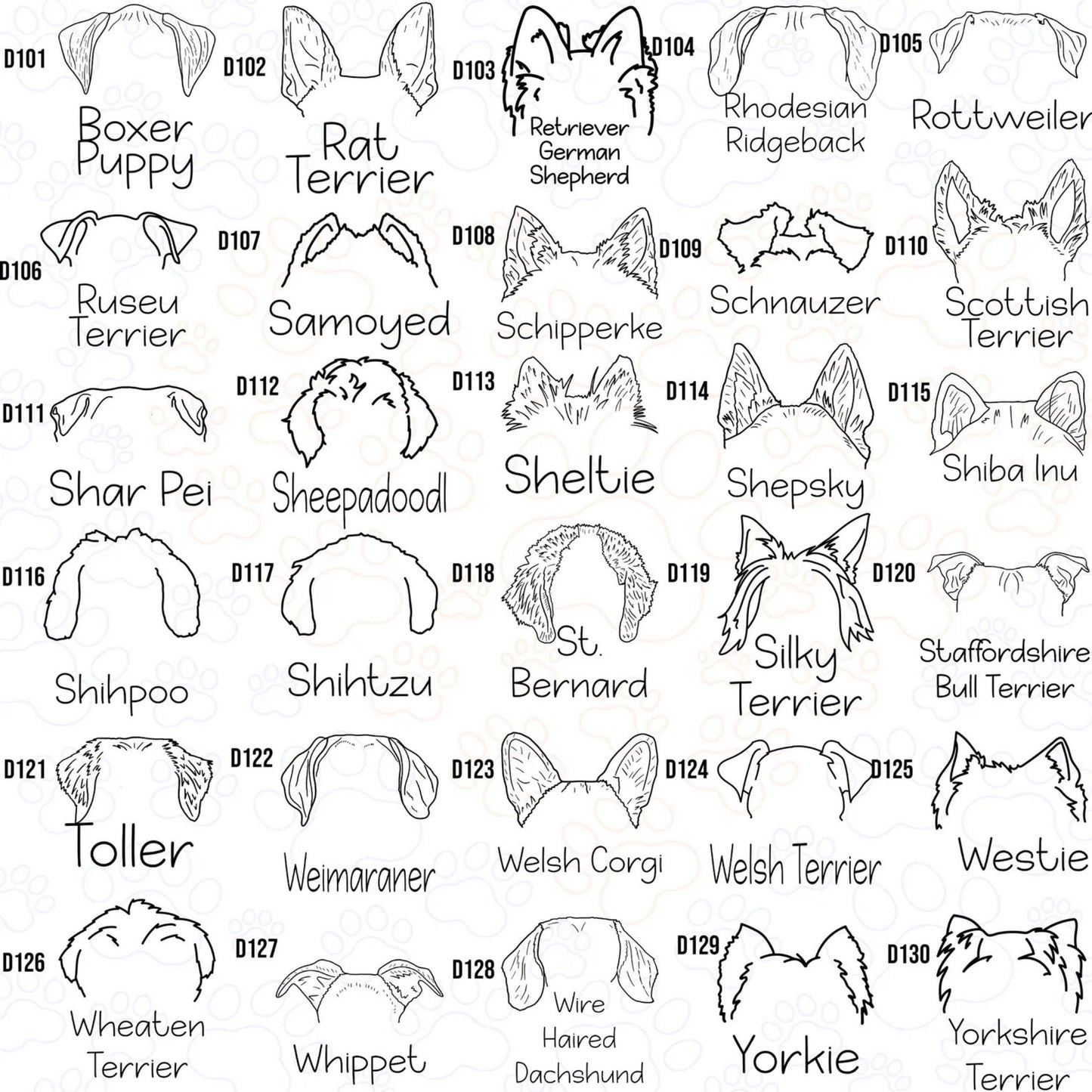 Embroidered Pet Portrait Sweatshirt, Custom Dog Cat Ears, Pet Lover Gift