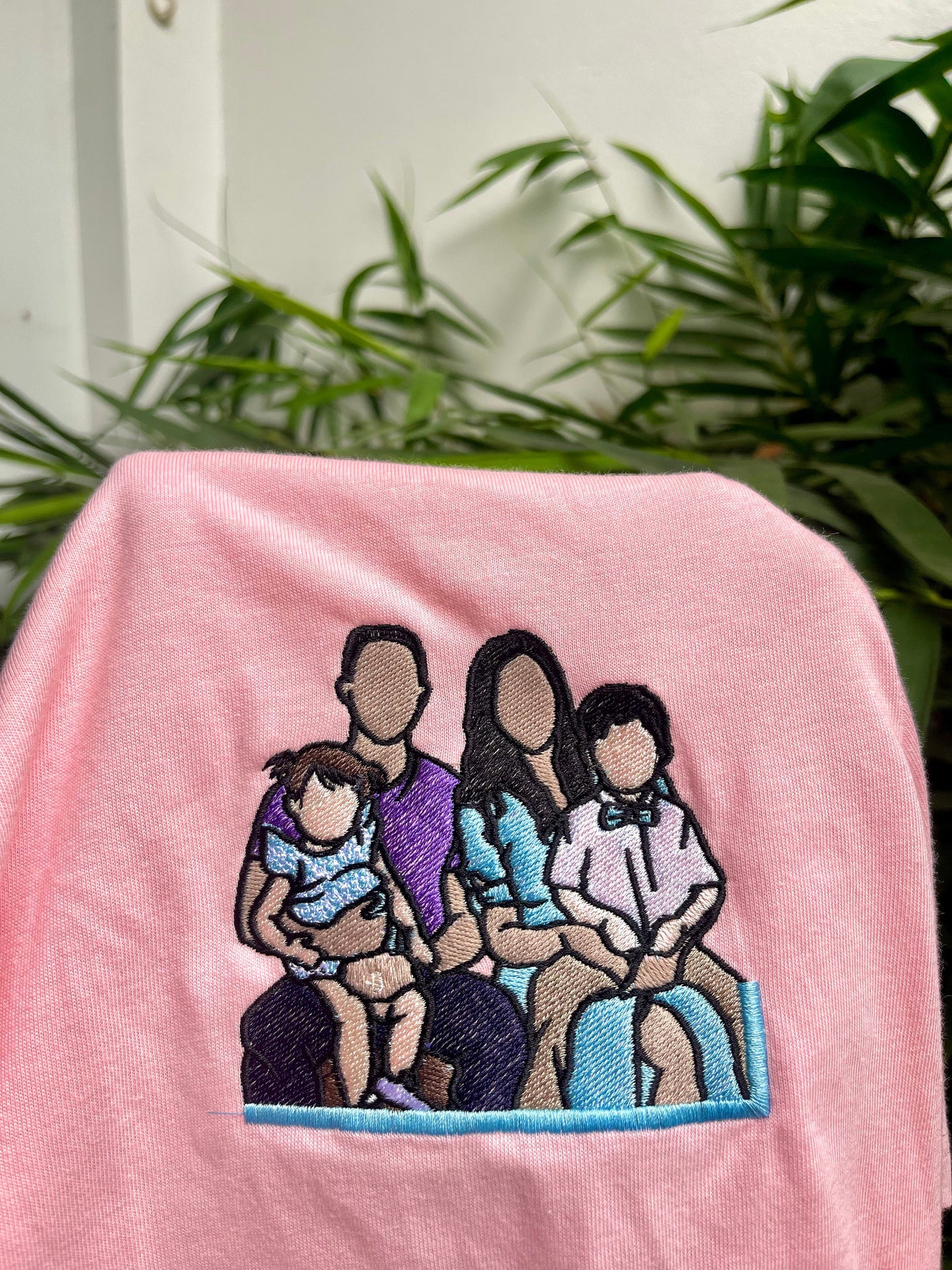 Custom embroidered sweatshirt, Custom embroidered photo shirt, custom father embroidered shirt, Custom embroidered photo